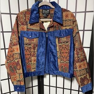 Vintage embroidered Tapestry Patchwork Jacket - NWT